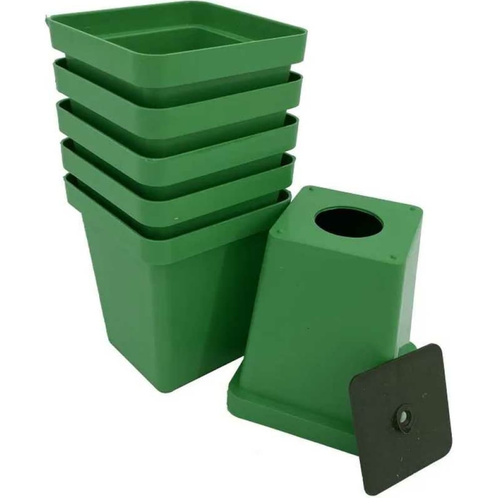 Набор горшков для рассады ЛЕТО мини парник для рассады торфяная таблетка d 4 2 см 18 шт парник 36 × 25 см зеленый