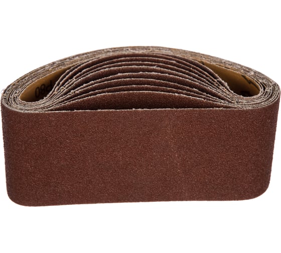 Изображение товара Лента шлифовальная (10 шт; 457х75 мм; P80) для шлифмашин Matrix 74215