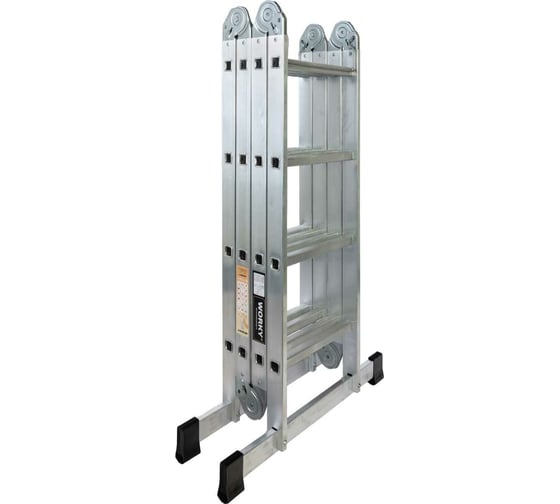 Изображение товара Лестница-стремянка 4x4 трансформер WORKY profi, высота 4.8 м ARD245800