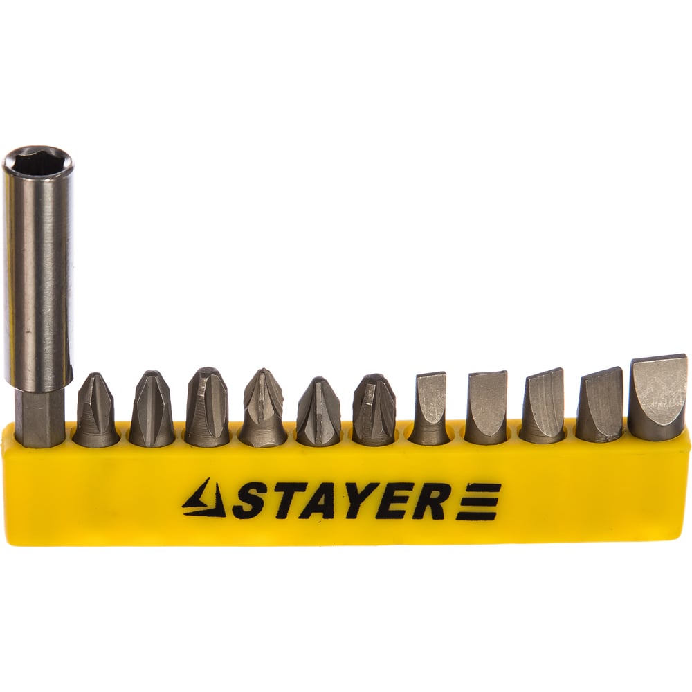 Набор бит STAYER отвертка двухкомпонентная рукоятка магнитный наконечник ph1x150мм stayer 2510 1 15 z02