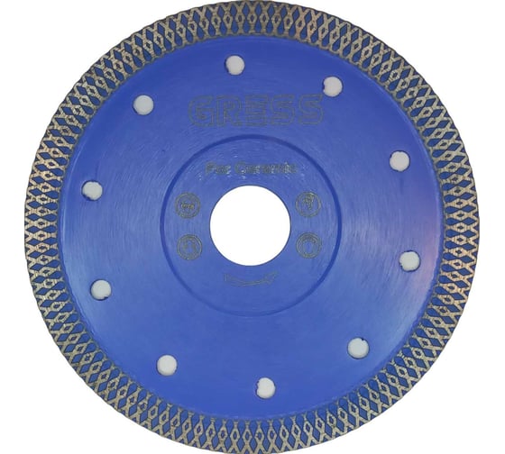 Изображение товара Диск алмазный отрезной ультратонкий GRESS 115x1.2x10х22.2 мм 115ХT2223