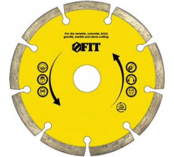 Изображение товара Диск алмазный отрезной (180 мм; 22.2 мм) для угловых шлифмашин Fit 37465