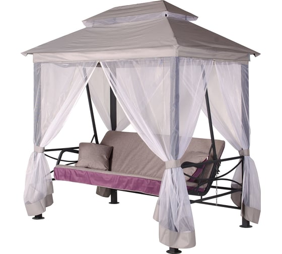 Изображение товара Беседка-качели Удачная Мебель Алания графит A62A.612