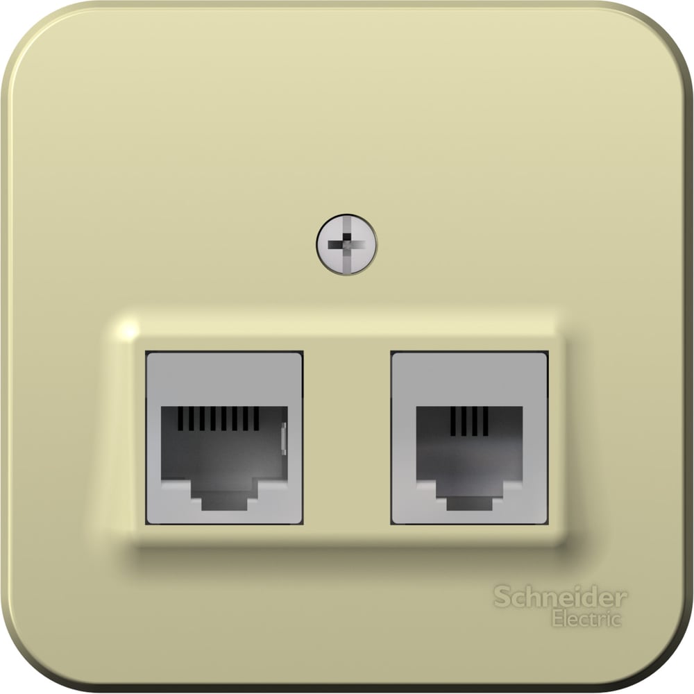 Изображение товара Двойная компьютерная и телефонная розетка Blanca Systeme Electric BLNIA045117