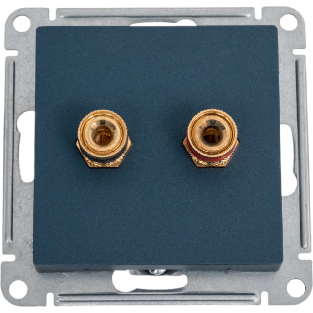 Изображение товара Двойная аудиорозетка Systeme Electric Atlasdesign изумруд IP20