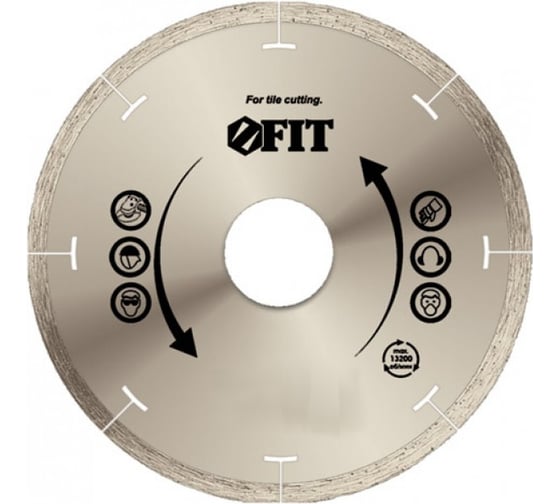 Изображение товара Диск алмазный отрезной (115 мм; 22.2 мм) для угловых шлифмашин Fit 37442