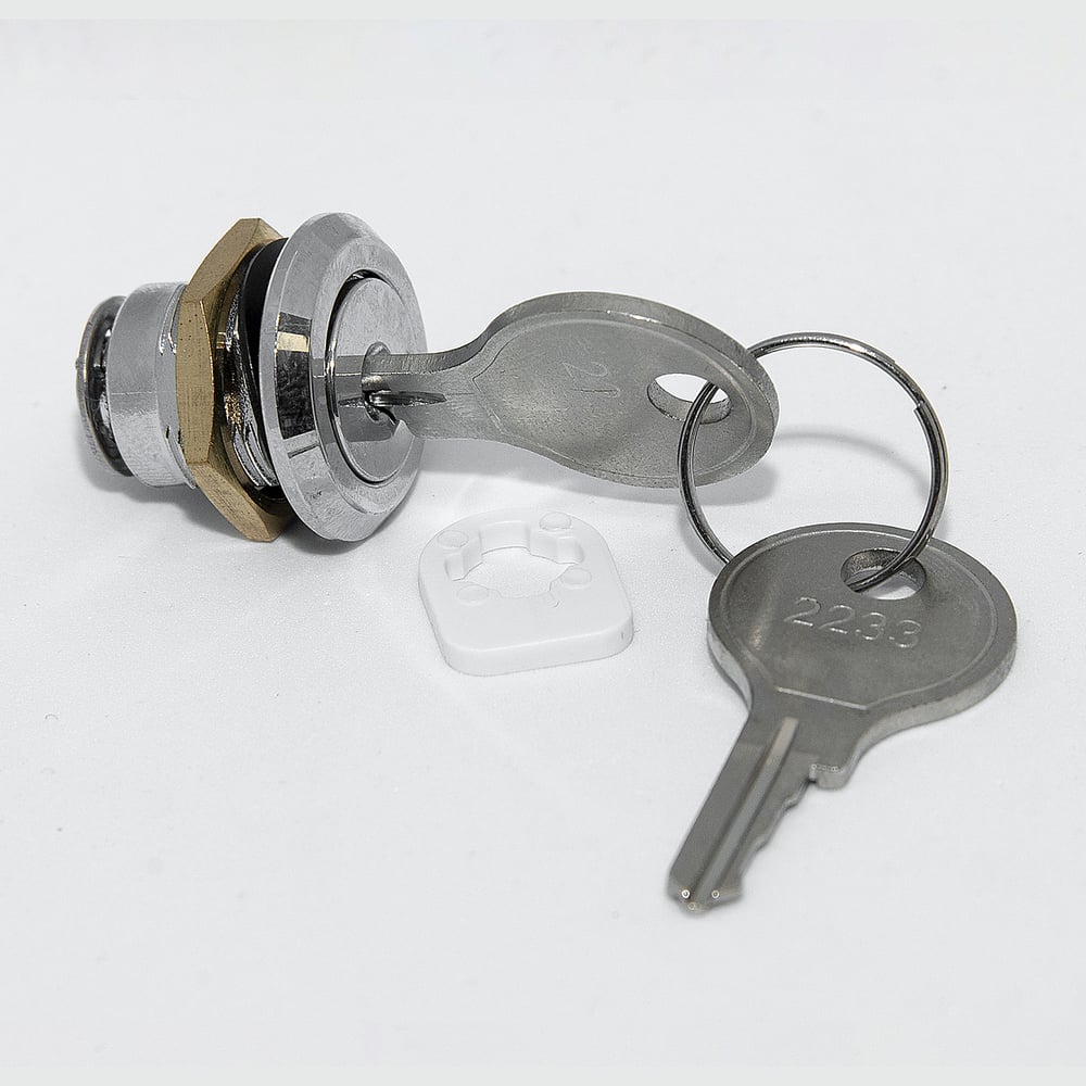 Металлический замок с ключом для распределительных щитков серии C TEHNOPLAST велосипедный замок с ключом standers 10 мм 80 см