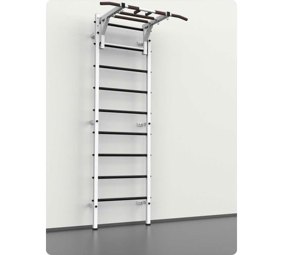 Изображение товара Шведская стенка с навесным оборудованием BARFITS Новичок 2.0, белый м126-1