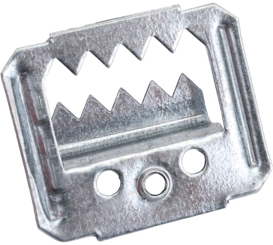 Изображение товара Усиленный крепеж для вагонки ЗУБР Кляймер-У2 с саморезами, 7 мм, 50 шт. 30755-07