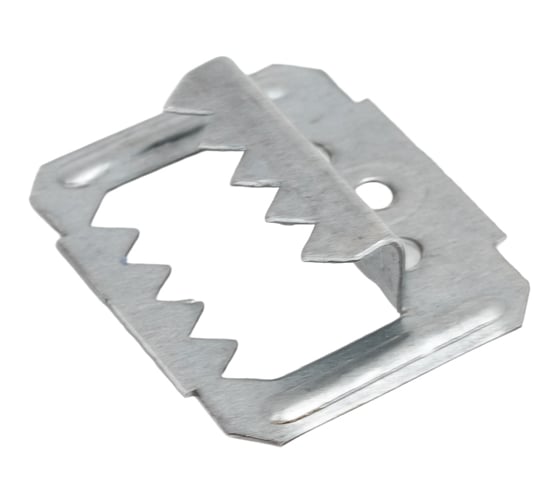 Изображение товара Усиленный крепеж для вагонки ЗУБР Кляймер-У2 с саморезами, 8 мм, 50 шт. 30755-08