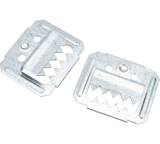 Изображение товара Усиленный крепеж для вагонки ЗУБР Кляймер-У2 с саморезами, 4 мм, 50 шт. 30755-04