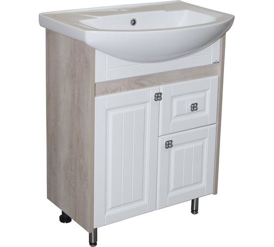 Изображение товара Тумба для ванной MIXLINE "ВЕРСАЛЬ-65" белое дерево под умывальник Best-65 ПВХ 550332