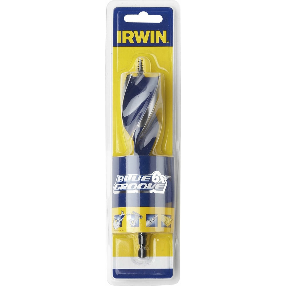 фото Сверло blue groove 6х по дереву (22х165 мм) irwin 10506623