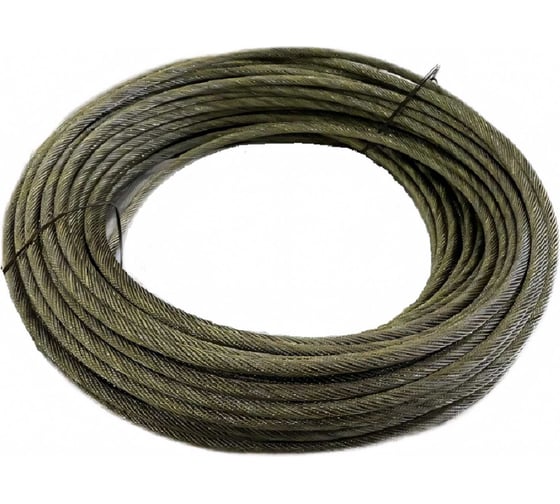 Изображение товара Стальной канат КанТраст DIN 3069, ф 8 мм, 30 м, оцинкованный OD8303069