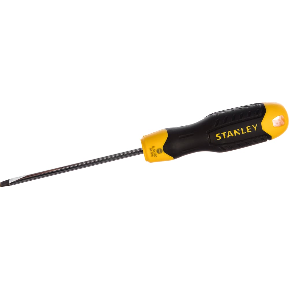 фото Отвертка cushion grip шлиц 5х100 мм stanley 0-64-916