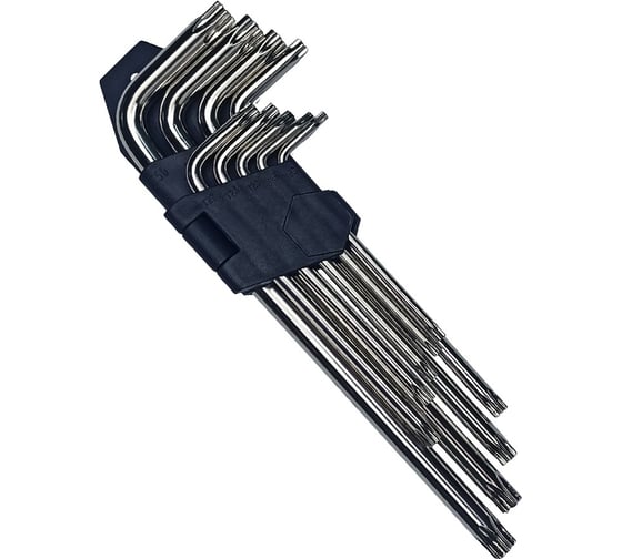 Изображение товара Набор средних ключей vertextools № 2 Torx 9 предметов 1631-02