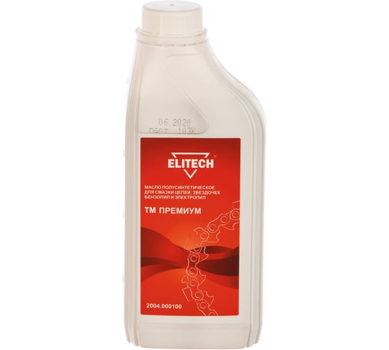 Изображение товара Масло полусинтетическое (1 л) для смазки цепей ELITECH 2004.000100