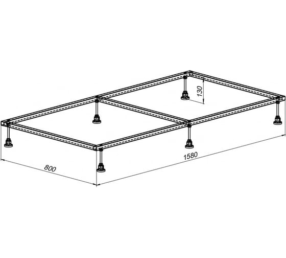 Изображение товара Каркас для литьевого поддона Aquanet 0.8 1580x800 00267182