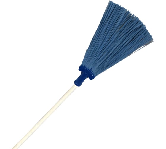 Изображение товара Синтетическая метла ООО Агростройлидер веерная, 260x200 мм, с черенком, малая САД-14.01.1