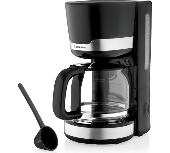 Изображение товара Капельная кофеварка BRAYER 1000 Вт, 1.5 л, съемный фильтр, поддержание t BR1120