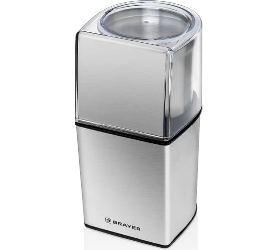 Изображение товара Кофемолка BRAYER 2 ножа для мягких и твердых продуктов, 70 г, 200 Вт BR1181