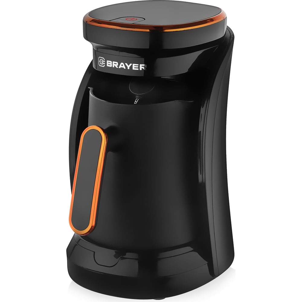 Изображение товара Электрическая офеварка-турка BRAYER 500 Вт, 500 мл, автоотключение, пластик, автоматическое приготовление BR1143