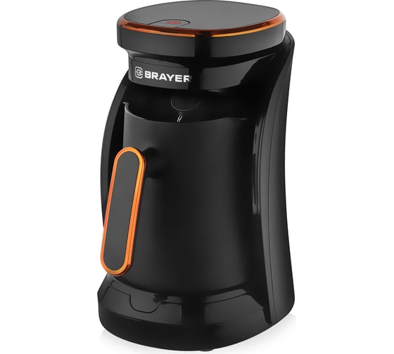 Изображение товара Электрическая офеварка-турка BRAYER 500 Вт, 500 мл, автоотключение, пластик, автоматическое приготовление BR1143