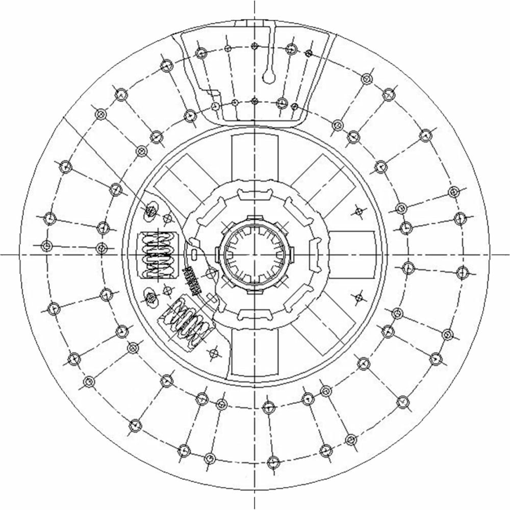 Ведомый диск сцепления для Iveco /Shacman TT 385 (12-) TRIALLI нажимной диск сцепления для solaris 17 1 6i 6mt trialli