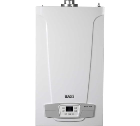 Изображение товара Газовый настенный котел Baxi ECO Life 24F, мощность, кВт-24, двухконтурный, камера сгорания-закрытая 7814104
