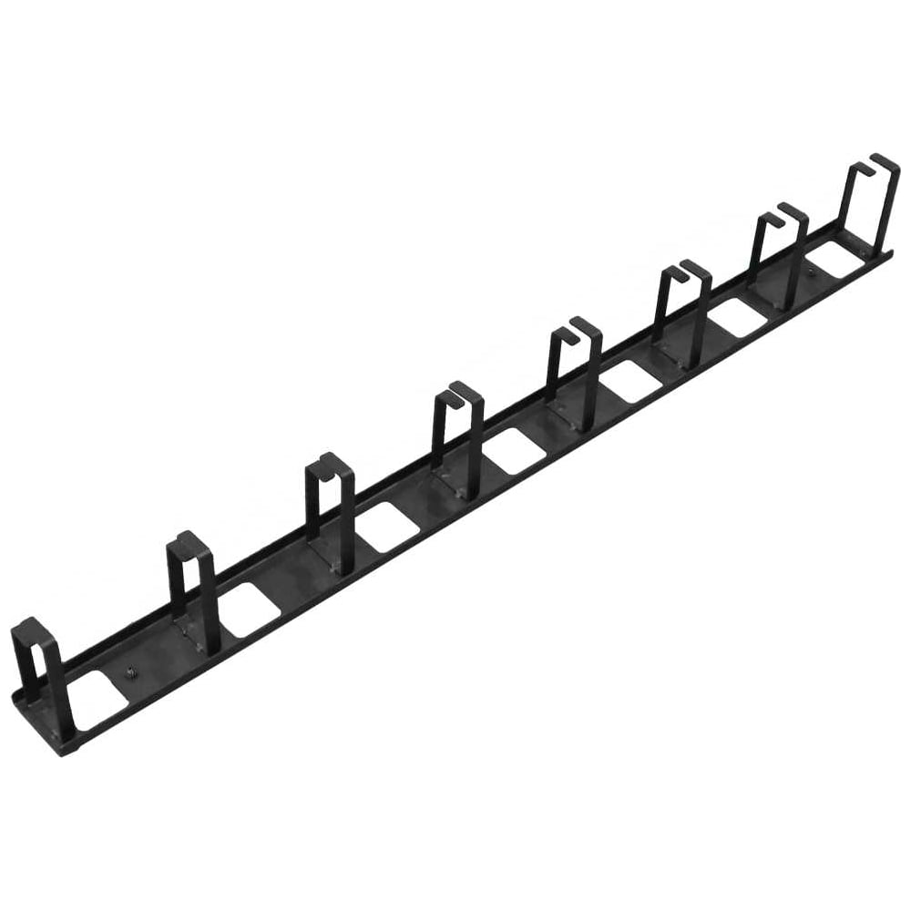 Изображение товара Вертикальный металлический органайзер LANMASTER 8 колец для кабелей и проводов