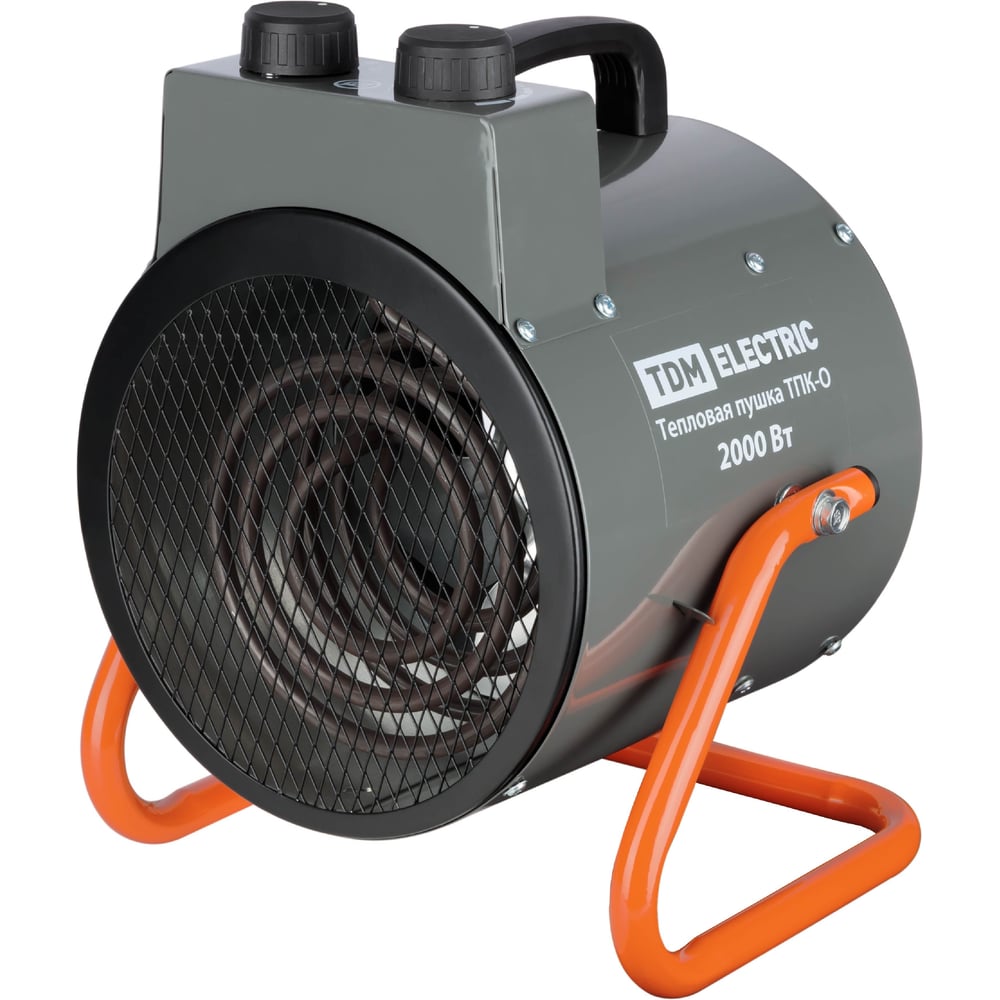 Изображение товара Тепловая пушка TDM ELECTRIC тпк-о, 2 квт, круглый корпус, терморегулятор, SQ2520-0109