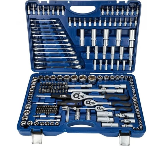 Изображение товара Набор инструментов VERTUL 1/4", 3/8" 1/2" 215 предметов VR0215