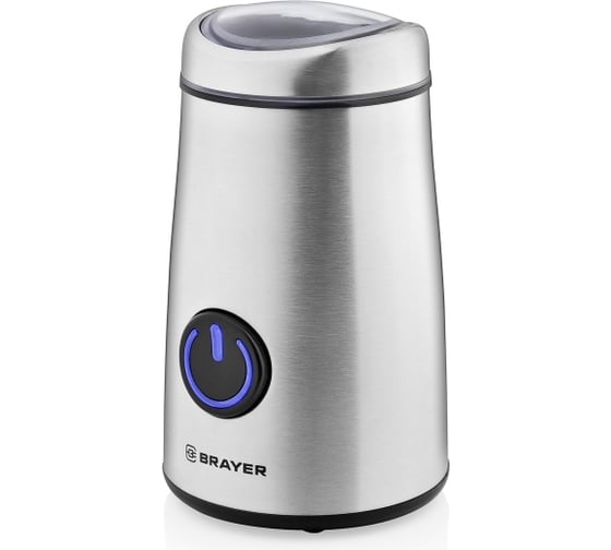 Изображение товара Кофемолка BRAYER 50 г, нержавеющий корпус BR1184