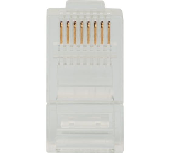 Изображение товара Коннектор вилка DATAREX utp кат 5e 8p8c универсальная 15u 3 зубца упак 100 шт DR-3002