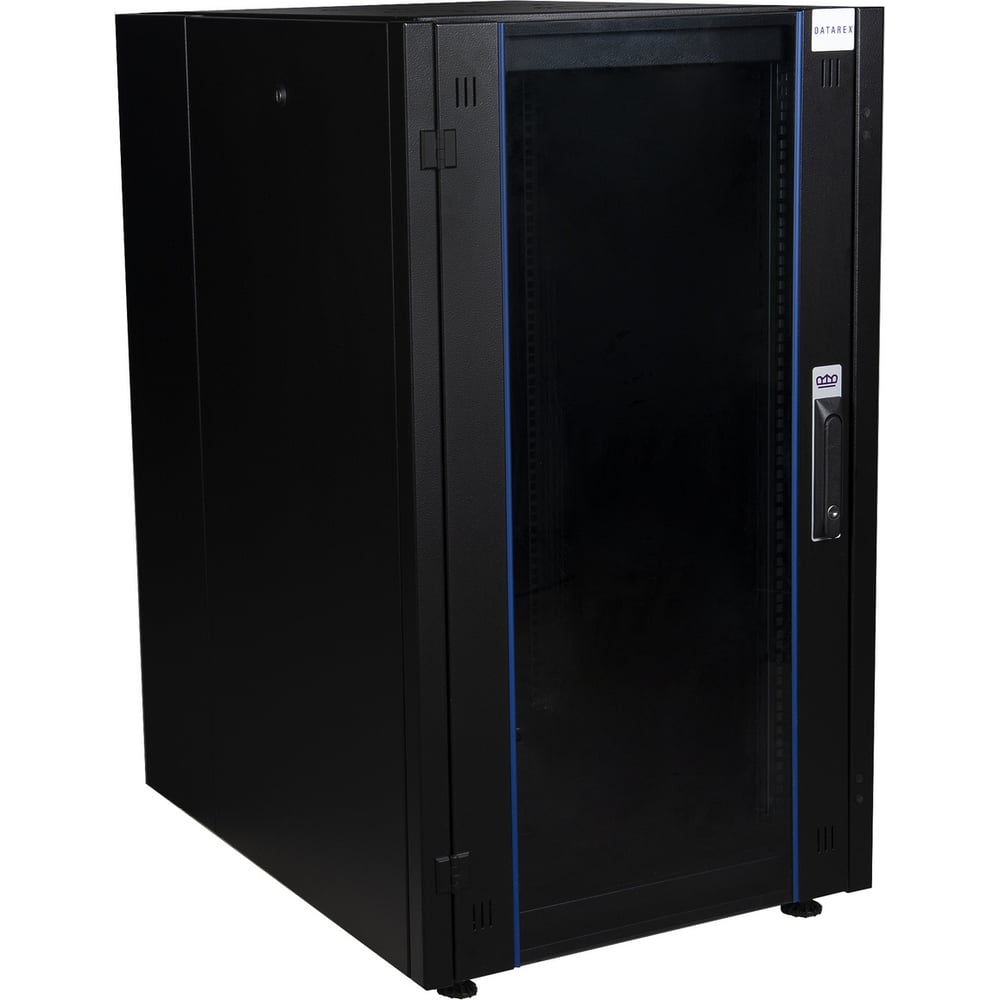 Изображение товара Напольный шкаф DATAREX 19 дюймов 26u 600x800 передняя дверь стекло, задняя стенка металл, черный DR-700211