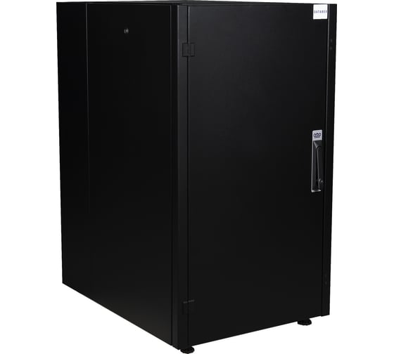 Изображение товара Напольный шкаф DATAREX 19 дюймов 22u 600x800 передняя дверь металл, задняя стенка металл черный DR-710111