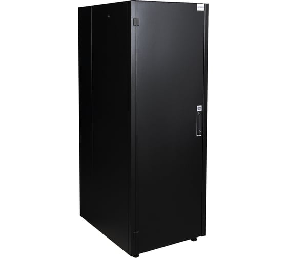 Изображение товара Напольный шкаф DATAREX 19 дюймов 42u 600x800 передняя дверь металл, задняя стенка металл черный DR-710511