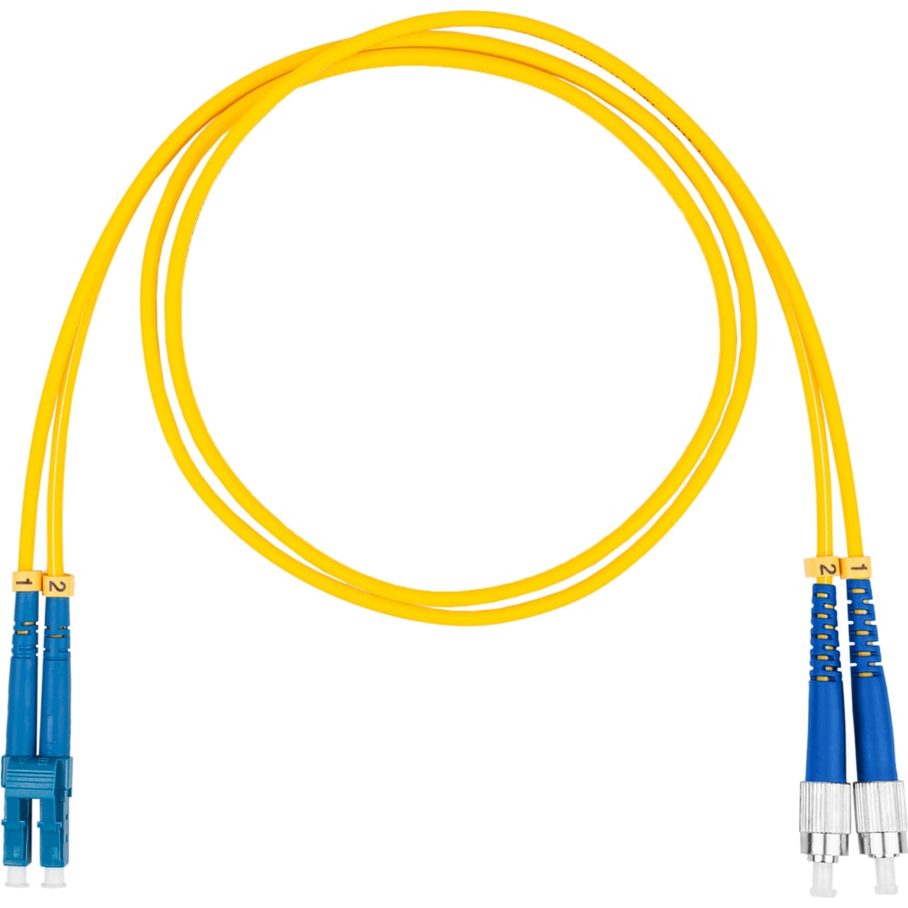 Оптический коммутационный шнур (патч-корд) DATAREX lc-fc duplex os2 нга-hf желтый 1,5 м DR-220242