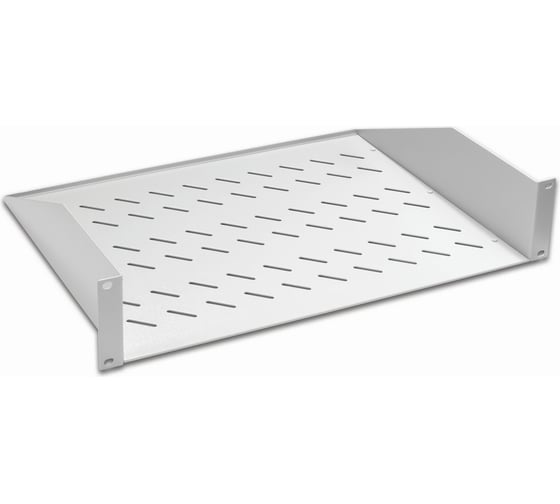 Изображение товара Консольная полка DATAREX 19 дюймов 2u глубина 350 мм нагрузка до 25 кг сер DR-412210