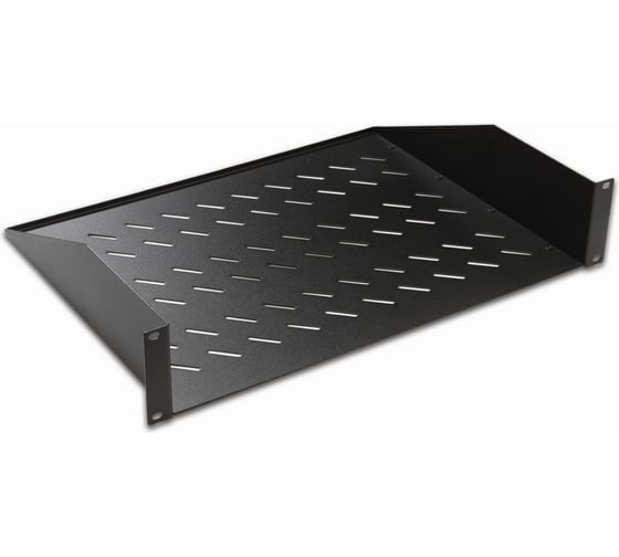 Изображение товара Консольная полка DATAREX 19 дюймов 2u глубина 350 мм нагрузка до 25 кг чер DR-412211