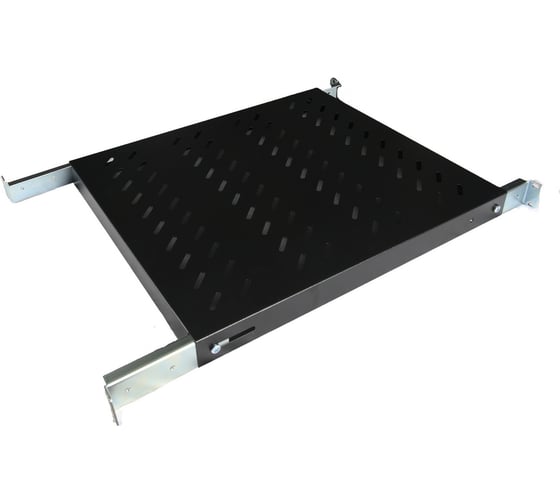 Изображение товара Полка стационар DATAREX 19 дюймов для шкафов глуб 600 370 мм нагрузка 100 кг чер DR-421121