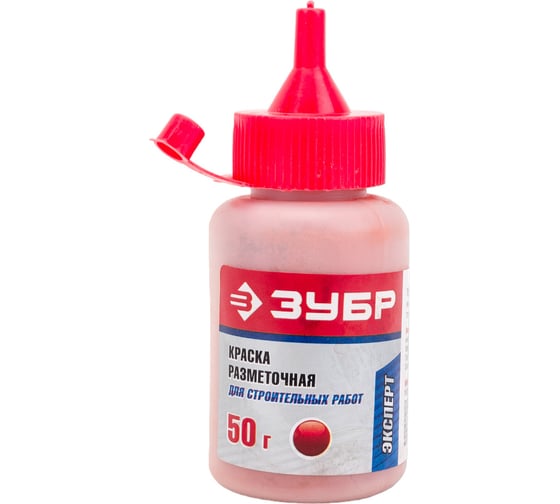 Изображение товара Краска разметочная для строительных работ (красная) 50 г Зубр 4-06405-2_z01
