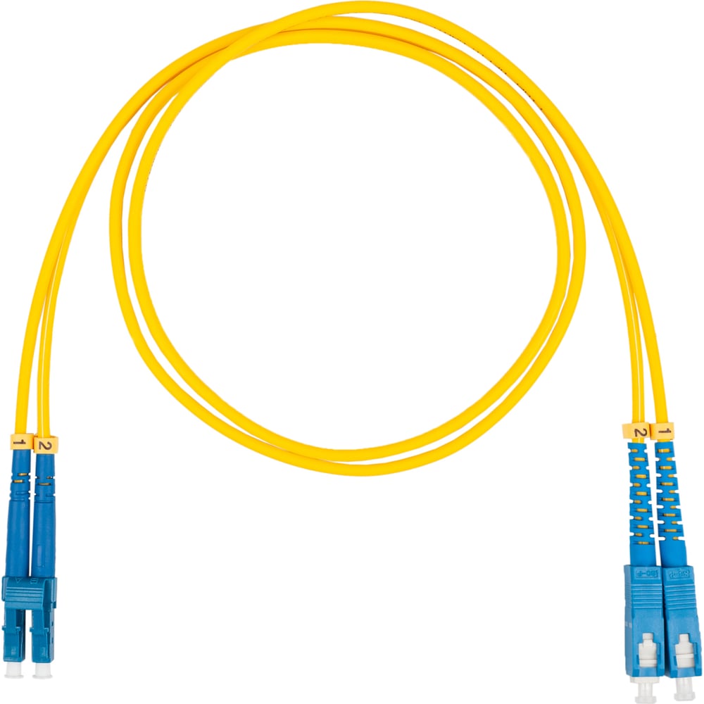 Оптический коммутационный шнур DATAREX патч-корд lc-sc duplex os2 нга-hf желтый 20 м DR-220149
