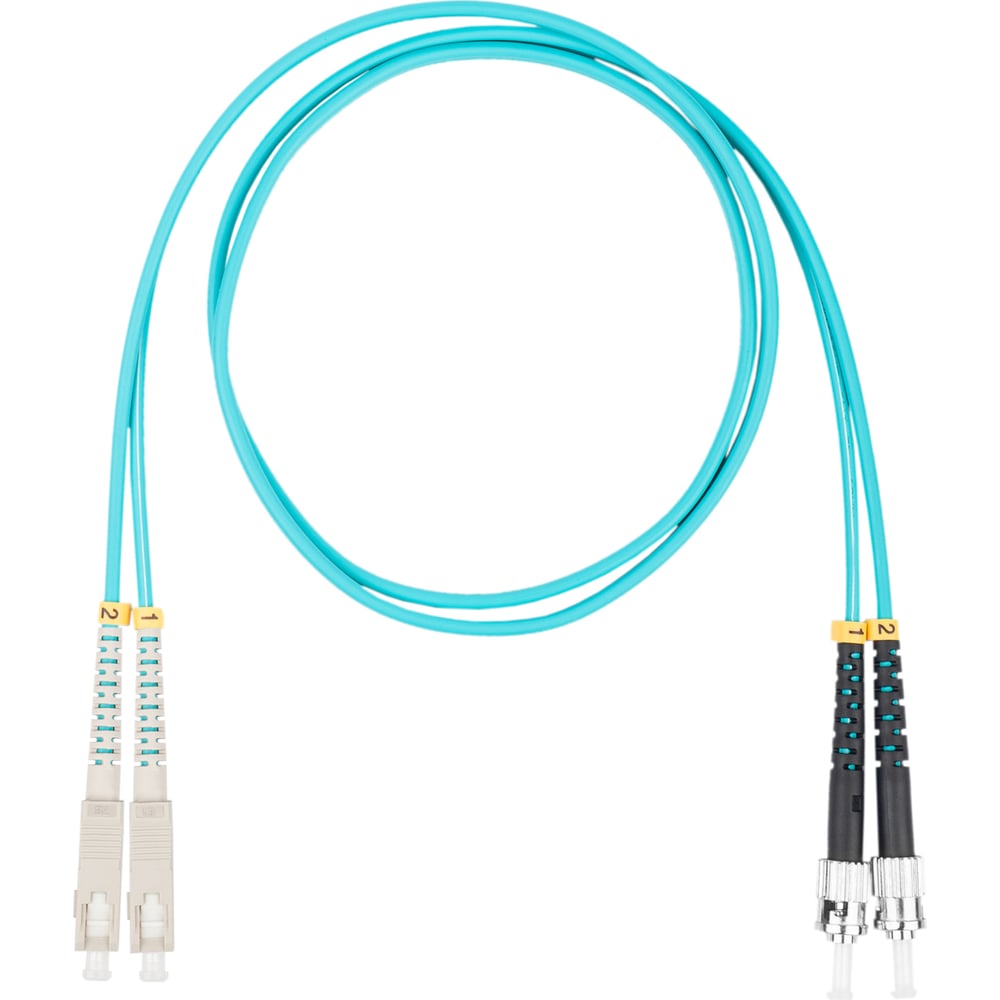 Оптический коммутационный шнур (патч-корд) DATAREX sc-st duplex om3 нга-hf бирюзовый 20 м DR-221369