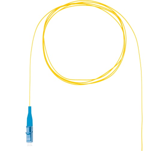 Изображение товара Оптический монтажный шнур (пигтейл) DATAREX lc os2 нга-hf желтый 1,5 м DR-224402