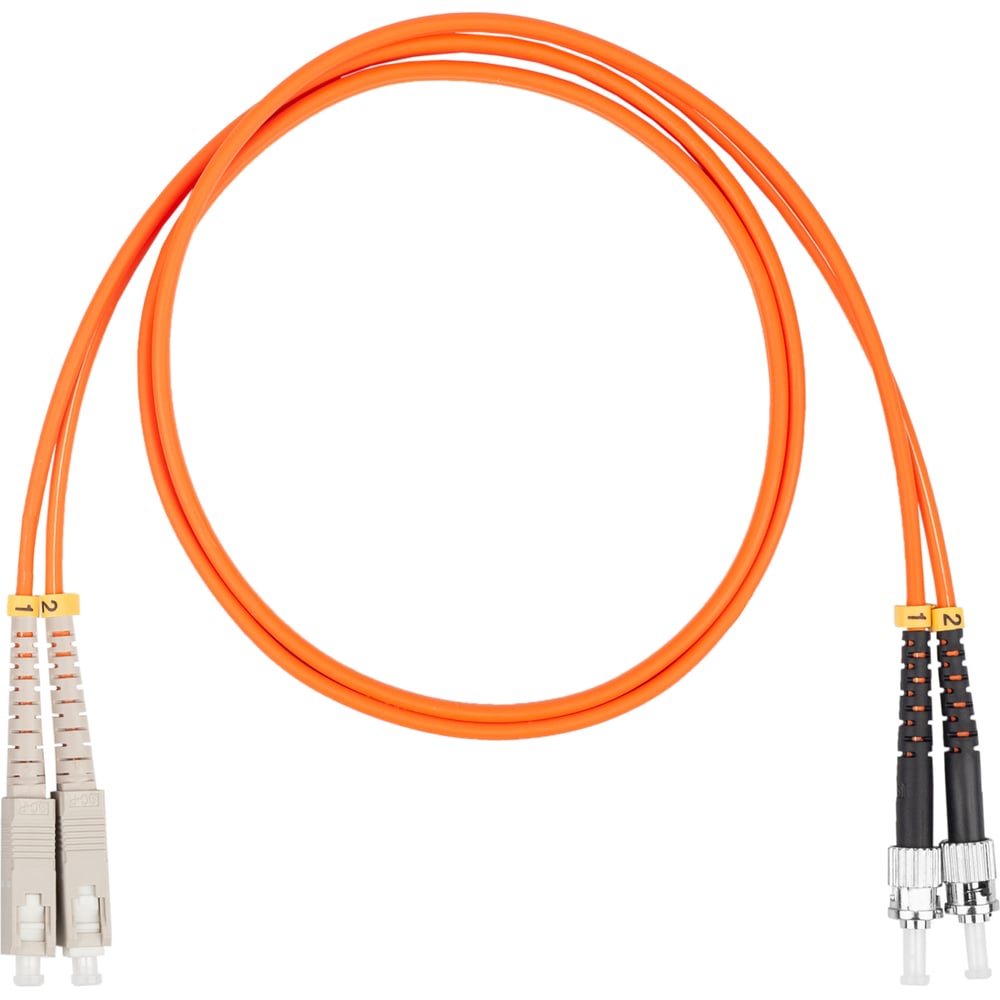 Оптический коммутационный шнур (патч-корд) DATAREX sc-st duplex om2 нга-hf оранжевый 2,0 м DR-221353