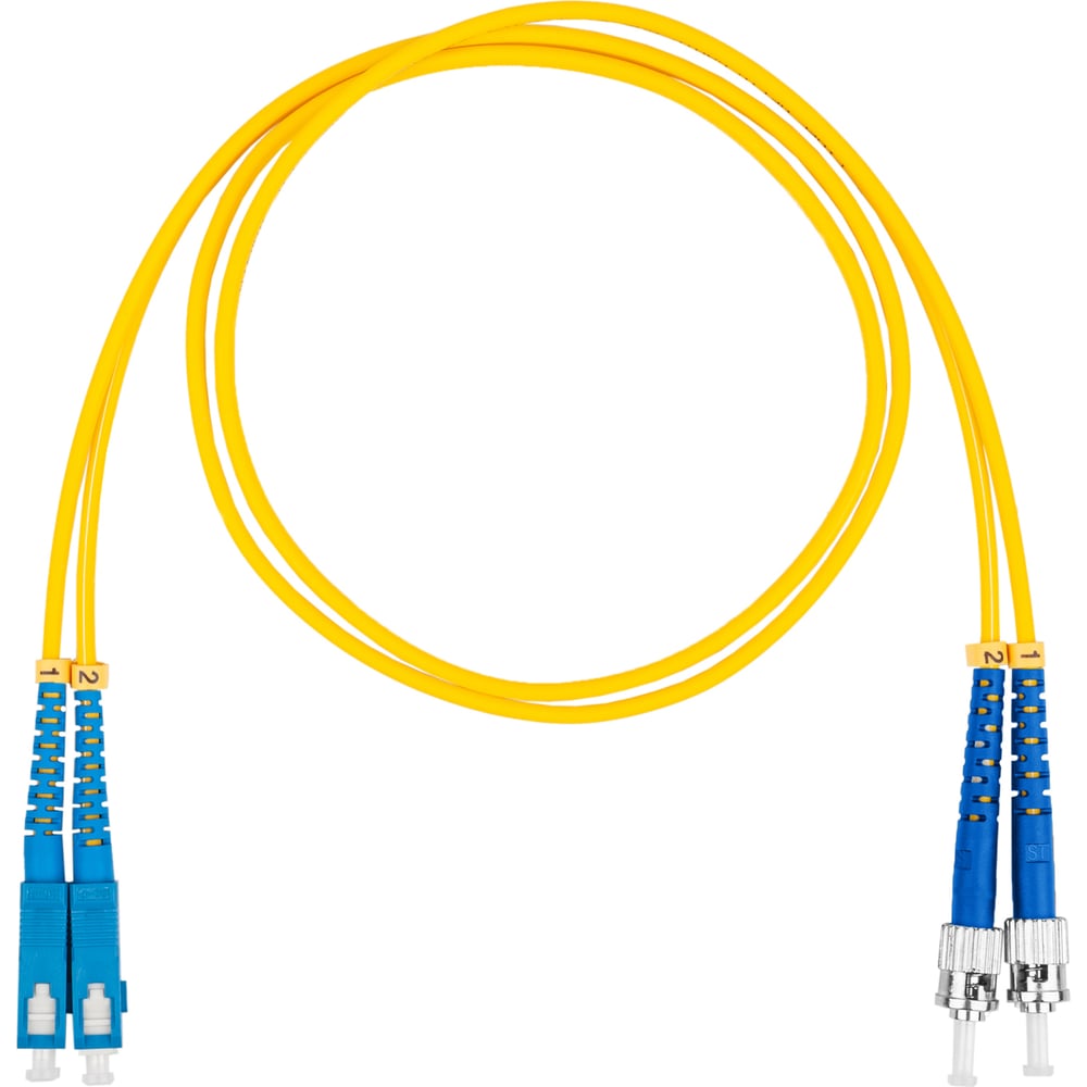 Оптический коммутационный шнур (патч-корд) DATAREX sc-st duplex os2 нга-hf желтый 1,5 м DR-221342