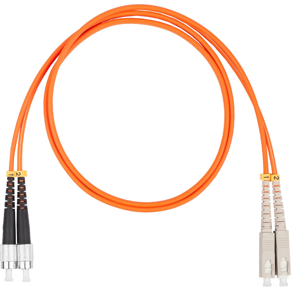 Оптический коммутационный шнур DATAREX патч-корд sc-fc duplex om2 нга-hf оранжевый 0,5 м DR-221250