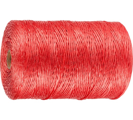 Изображение товара Многоцелевой полипропиленовый шпагат ЗУБР красный, 1200текс, 500м 50039-500