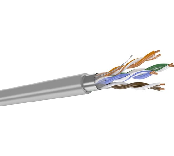 Изображение товара Кабель DATAREX категория 5е, 4 пары, f/utp, жила 0,52, lszh, нга-hf, серый, катушка 305 DR-140102